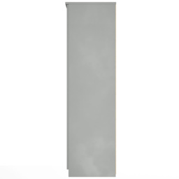 Crowndale Camden 3 Door Grey Gloss and Dusk Grey Mirrored Wardrobe Ready Assembled - Grey Gloss & Dusk Grey - Wilko - thumbnail 4