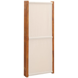 vidaXL Cream White 5 Panel Room Divider 350 x 180cm - Size: 5 Panels - Wilko - thumbnail 5