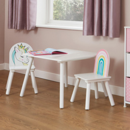 Liberty House Toys Kids Unicorn Table and 2 Chairs Chest - Size: 44 x 60 x 60cm - Wilko - thumbnail 7