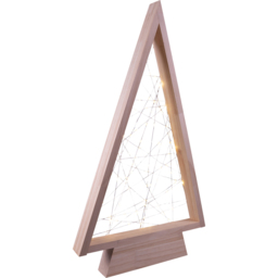 St Helens LED Wooden Self Assemble Xmas Tree 63cm - Size: 630 x 370 x 43cm - Brown - Wilko - thumbnail 1