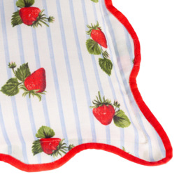 Furn Fruits Blue Strawberries Stripe Cushion 45 x 45cm - Wilko - thumbnail 6