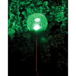 Luxform Pilar LED Solar Garden Spike Light - Size: 8 x 8 x 38cm - Silver - Wilko - thumbnail 5