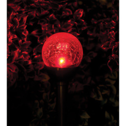 Luxform Pilar LED Solar Garden Spike Light - Size: 8 x 8 x 38cm - Silver - Wilko - thumbnail 6