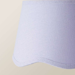 ValueLights Mabel Scalloped Bottom Lilac Linen Small Shade - Size: 15 x 25 x 25cm - Purple - Wilko - thumbnail 6