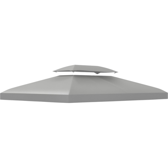 Outsunny 3 x 4m 2-Tier Light Grey Gazebo Canopy Replacement Cover - Wilko - image 1