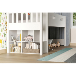 Flair Charlie White Wooden Cabin Bed - Size: Single - Wilko - thumbnail 3