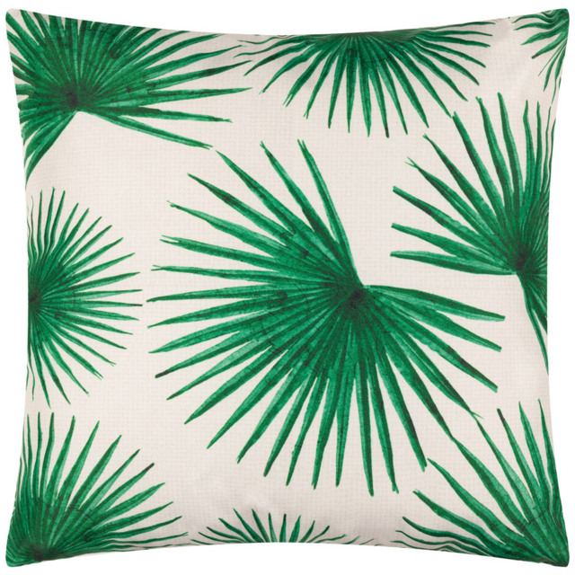 furn. Agave Green Tropical Polyester Filled Outdoor Cushion 45 x 45cm - Wilko - image 1