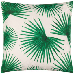 furn. Agave Green Tropical Polyester Filled Outdoor Cushion 45 x 45cm - Wilko