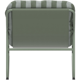 Charles Bentley Porto Green Stripe Olefin Fabric Garden Rocking Chair - Size: 1 Seater - Wilko - thumbnail 5