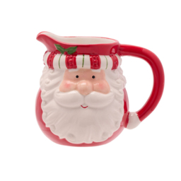 The Seasonal Gift Co. Santa Sugar Bowl and Milk Jug Set - Size: 10.5 x 12.5 x 9cm - Red - Wilko - thumbnail 4