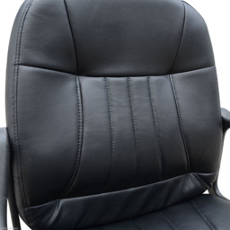 Portland Black PU Leather Swivel Executive Office Chair - Size: 59 x 60 x 104cm - Wilko - thumbnail 5