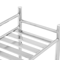 Premier Housewares 2 Tier Wall Mount Towel Shelves - Size: 50 x 21 x 52cm - Silver - Wilko - thumbnail 7