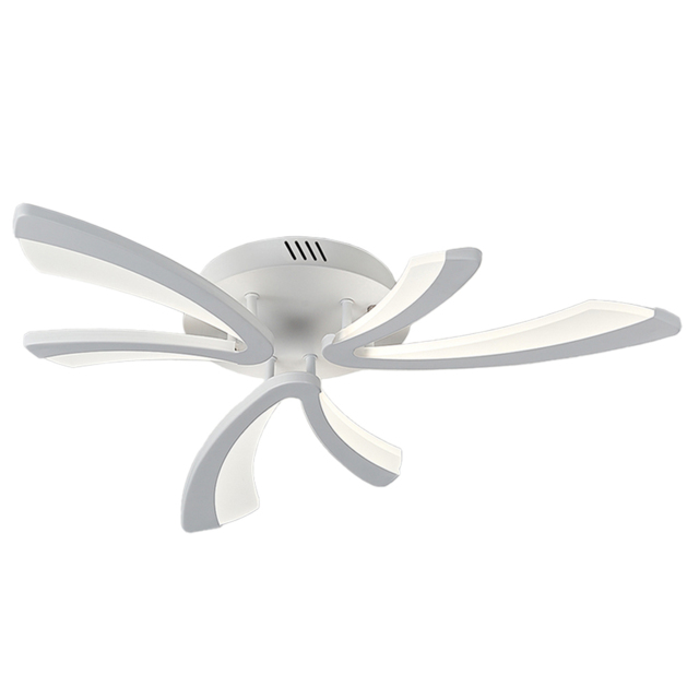 Living and Home V Shaped LED Semi Flush Ceiling Light - Size: 6.5 x 70 x 70cm - White - Wilko - image 1