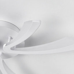 Living and Home V Shaped LED Semi Flush Ceiling Light - Size: 6.5 x 70 x 70cm - White - Wilko - thumbnail 6