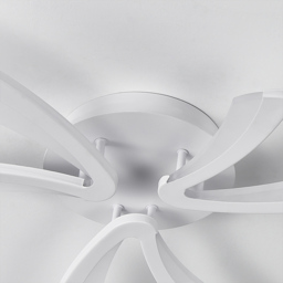 Living and Home V Shaped LED Semi Flush Ceiling Light - Size: 6.5 x 70 x 70cm - White - Wilko - thumbnail 7