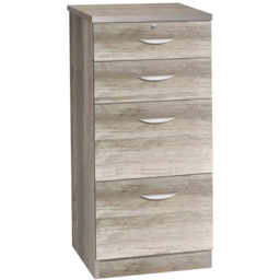 R White Cabinets 4 Drawer Grey Filing Cabinet - Wilko - thumbnail 3