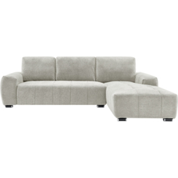 DS Living The Capri 3 Seater Beige Woven Fabric Right Hand Chaise Corner Sofa - Wilko - thumbnail 4