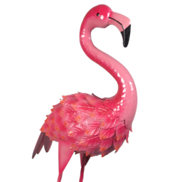 St Helens Pink Metal Flamingo Garden Ornament - Wilko - thumbnail 4