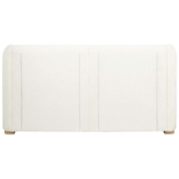 Birlea Eden King Size Boucle Bed Frame with Curved Headboard - White - Wilko - thumbnail 6