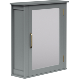 Teamson Home Mercer Grey Wooden Mid Century Medicine Cabinet - Size: 52.7 x 15.2 x 45.7cm - Wilko - thumbnail 4