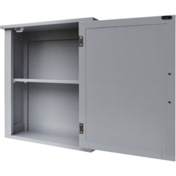 Teamson Home Mercer Grey Wooden Mid Century Medicine Cabinet - Size: 52.7 x 15.2 x 45.7cm - Wilko - thumbnail 5