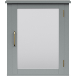 Teamson Home Mercer Grey Wooden Mid Century Medicine Cabinet - Size: 52.7 x 15.2 x 45.7cm - Wilko - thumbnail 3
