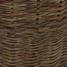 JVL Medium Dark Willow Log Basket with Liner and Rope Handles - Size: 50 x 40 x 1cm - Brown - JVL Homewares - Wilko - thumbnail 5