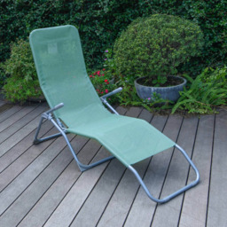 Outdoor Essentials Barcelona Sage Sun Lounger - Size: 1 Seater - Green - Wilko - thumbnail 4