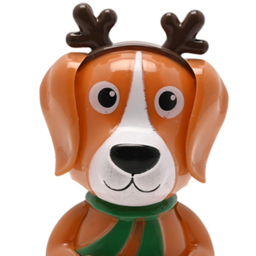 The Seasonal Gift Co. Solar Xmas Dog Bobble Head - Size: 10.5 x 5.5 x 6cm - Brown - Wilko - thumbnail 3
