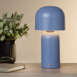 Lighting Collection Blue Rechargeable LED Table Lamp - Size: 27 x 15 x 15cm - Wilko - thumbnail 3