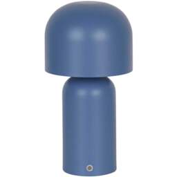 Lighting Collection Blue Rechargeable LED Table Lamp - Size: 27 x 15 x 15cm - Wilko