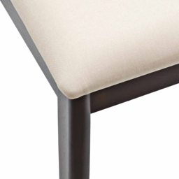 vidaXL Set of 2 Light Brown Rubberwood Dining Chairs - Wilko - thumbnail 6
