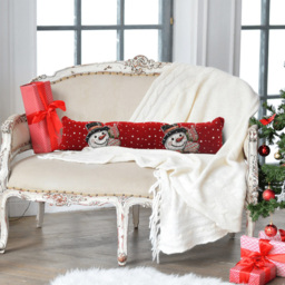Noel Square Snowman Presents Draught Excluder - Size: 24 x 90 x 10cm - Red - Wilko - thumbnail 5