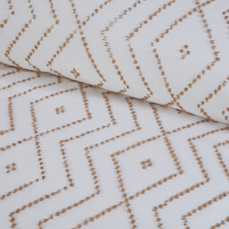 Kasiya Geo Duvet Set - Natural and White/Single - Wilko - thumbnail 4
