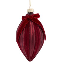 Glitter Flocked Bow Bauble - Sleigh Bells Ring - Wilko - thumbnail 5