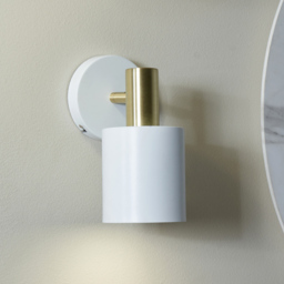 Pacific Lifestyle Biba White and Gold Wall Light - Wilko - thumbnail 3