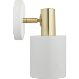 Pacific Lifestyle Biba White and Gold Wall Light - Wilko - thumbnail 4