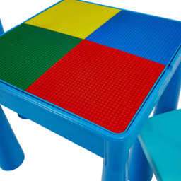 Liberty House Toys Blue Kids 5-in-1 Activity Table and Chairs - Size: 46.5 x 51 x 53cm - Wilko - thumbnail 6