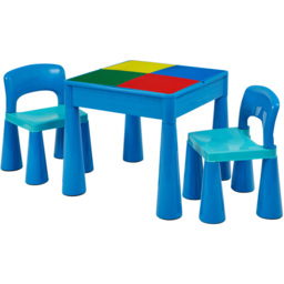 Liberty House Toys Blue Kids 5-in-1 Activity Table and Chairs - Size: 46.5 x 51 x 53cm - Wilko - thumbnail 4