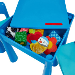 Liberty House Toys Blue Kids 5-in-1 Activity Table and Chairs - Size: 46.5 x 51 x 53cm - Wilko - thumbnail 5