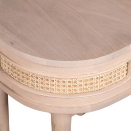 Brooklyn Valencia Cane and Mango Wood Bedside Table - Size: Single Drawer - Brown - Wilko - thumbnail 5