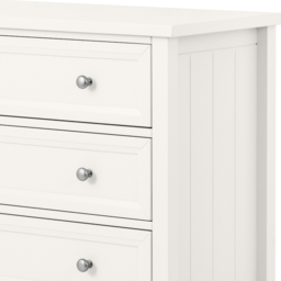 Julian Bowen Maine 3 Drawer Surf White Wide Chest of Drawers - Wilko - thumbnail 4