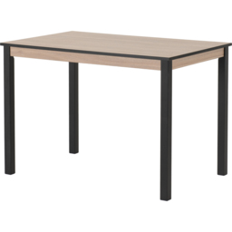 Seconique Radley Oat Fabric 4 Seater Dining Set Oak Effect and Black - Wilko - thumbnail 6