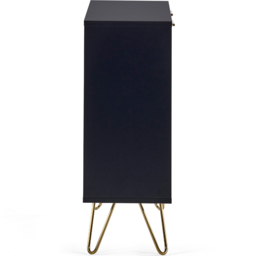 Julian Bowen Murano 2 Door Matt Black Compact Sideboard - Size: 30 x 80 x 80cm - Wilko - thumbnail 6