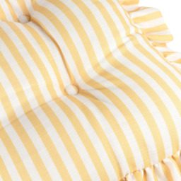 Wylder Millie Yellow Ruffle Seat Pad 40 x 40cm 2 Pack - Wilko - thumbnail 6