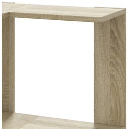 vidaXL 10 Shelf Sonoma Oak Corner Bookcase - Size: 179 x 50 x 50cm - Brown - Wilko - thumbnail 7