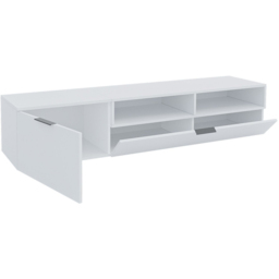 Shefa Marocco 2 Door 2 Shelf White TV Unit - Size: 35 x 175 x 39cm - Wilko - thumbnail 4