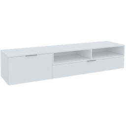 Shefa Marocco 2 Door 2 Shelf White TV Unit - Size: 35 x 175 x 39cm - Wilko - thumbnail 3