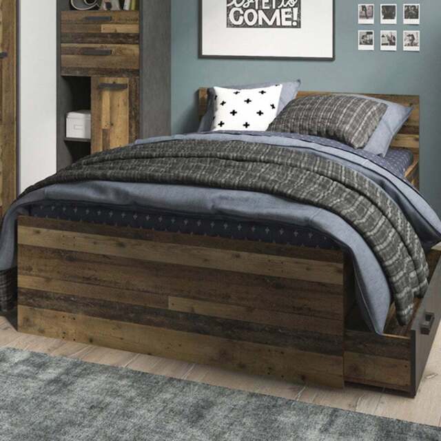 Florence Brooklyn Small Double Walnut Bed Frame - Brown - Furniture to Go - Wilko - image 1