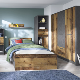Florence Brooklyn Small Double Walnut Bed Frame - Brown - Furniture to Go - Wilko - thumbnail 6